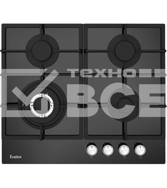 Газовая варочная панель EveluxHEG 655 BG