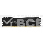 Оперативная память Kingston Fury Beast, DDR4, 16GB (1x16GB), 3200MHz, CL16, с радиатором, чёрный, фото2