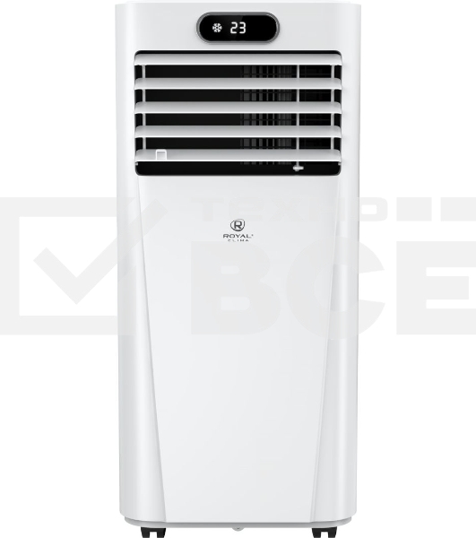 Мобильный кондиционер Royal Clima RM-TS17CH-E 5800 BTU, 17 м², 52 дБ, охлаждение, осушение, белый