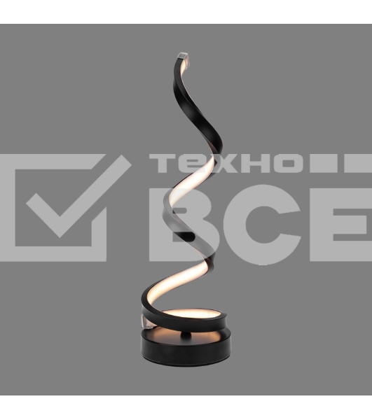 Светильник декоративный Spiral Trio, LED, 2Вт, 3000К, 5В, черный Rexant