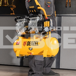 Компрессор DLS650/10 безмаслянный малошумный 650 Вт, 120 л/мин,ресивер 10 л  Denzel
