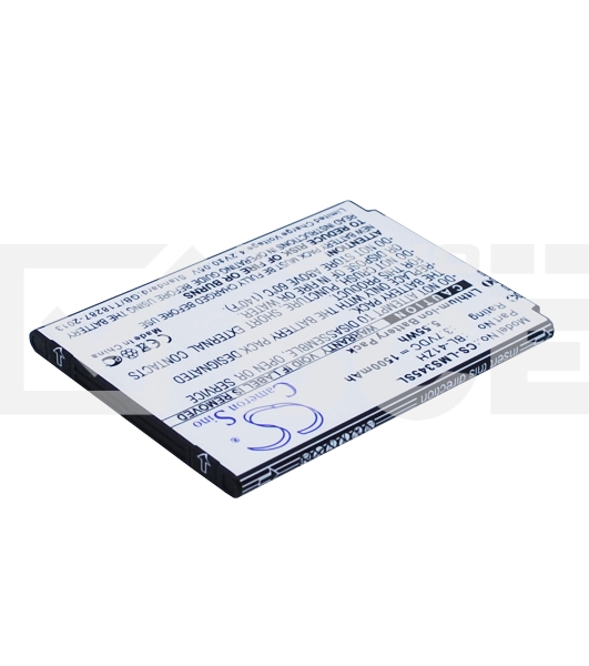 Аккумулятор CameronSinoCS-LMS345SL BL-41ZH для LG L Fino D295, LG X220DS 3.7V / 1500mAh / 5.55Wh