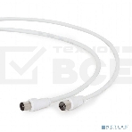Кабель телевизионный Cablexpert CCV-515-W, Coaxial M/F, белый, 1.8м, фото2