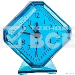 Часы-будильник Perfeo Quartz 'PF-TC-002', ромб. 7,5*8,5 см, синие, фото 1