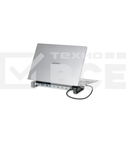 Док-станция для ноутбука/ NERPA laptop stand (1xUSB-C 100W PD, 2xHDMI 4K@30Hz, 1xDP 4K@30Hz, 3xUSB-A 3.0 (5Gbps data), 1xUSB-C 3.0 (5Gbps data), 1xTF/microSD, 1xSD/MMC, 1x3.5mm audio, 1xRJ45 Gb), USB-C power adapter 100W, power 100W USB-C cable 150cm, PD 