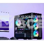 Корпус без блока питания/ Корпус JONSBO D300 Black MATX без БП, боковая панель из закаленного стекла, mini-ITX, micro-ATX, черный, фото11