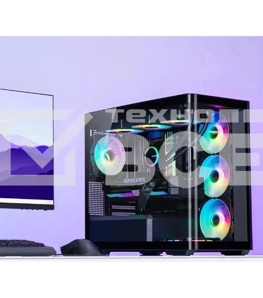 Корпус без блока питания/ Корпус JONSBO D300 Black MATX без БП, боковая панель из закаленного стекла, mini-ITX, micro-ATX, черный