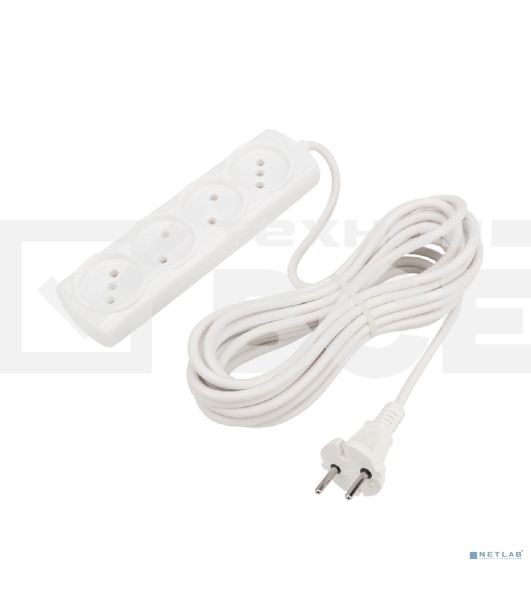 Удлинитель PROconnect OPTIMA 4 гнезда, 7 м, 2х0.75 мм², б/з, белый