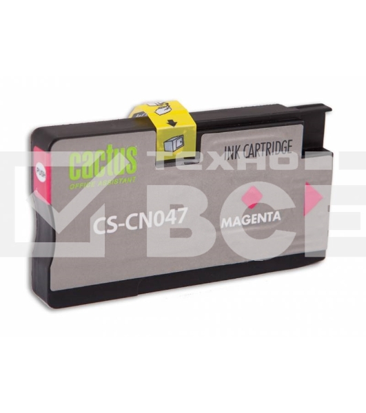 Картридж струйный Cactus CS-CN047 №951 пурпурный (26 мл) для HP OfficeJet 251dw Pro, 276dw Pro, 8100 Pro, 8100e, 8600 Pro (N911a), 8600 Pro Plus (N911g), 8610 Pro (A7F64A), 8615 Pro, 8616 Pro, 8620 Pro