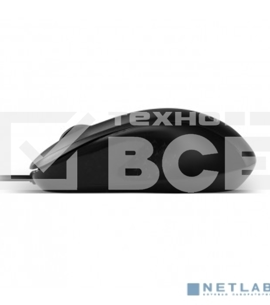 Мышь проводная CBR CM 131 черный, 1200 dpi, USB, кнопки - 3