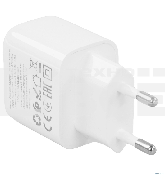 Сетевое зарядное устройство BOROFONE BAS42A + Кабель Type-C 1m/ QC 3.0/ 1 USB/ Выход: 18W/ White