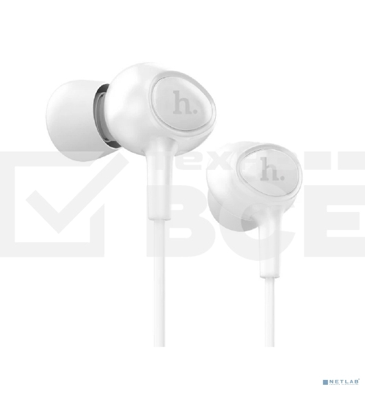 Проводные наушники Hoco M3 белый, внутриканальные, Jack 3.5 мм