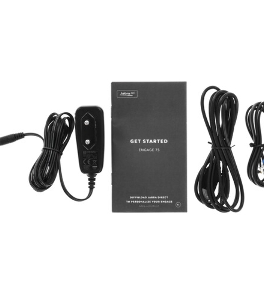 Гарнитура Jabra Engage 75 SE Stereo чёрный, беспроводная, радиоканал/Bluetooth, до 13 ч