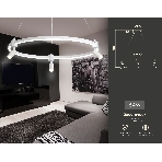 Светильник Ambrella light FL5292/1+3 WH белый 54W 3000K/4200K/6400K+4200K D600*1200 (ПДУ ИК), фото6