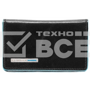 Чехол для визитных карт Piquadro Blue Square PP1263B2/N черный натур.кожа