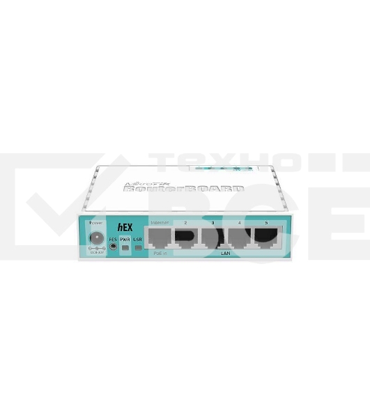 Роутер MikroTik RB750Gr3 hEX (RouterOS L4) with power supply and case 5 port 10/100/1000 гигабитный высокопроизводительный Ethernet