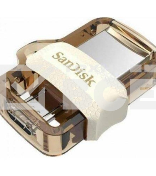 Флеш диск 64GB SanDisk Ultra Android Dual Drive OTG, m3.0/USB 3.0, White-Gold