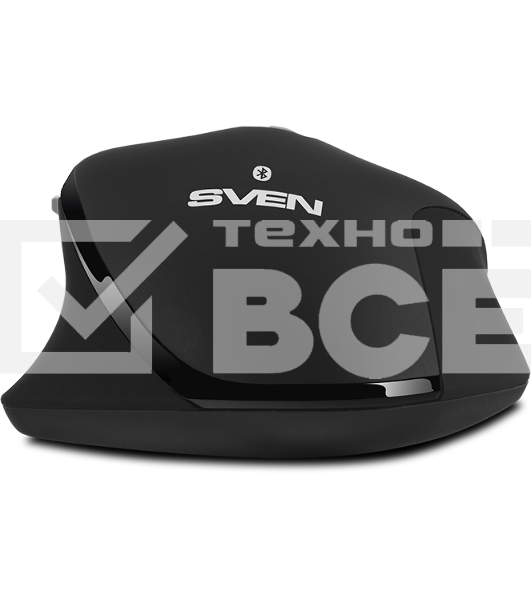 Мышь беспроводная SVEN RX-590SW черный, 1600 dpi, радиоканал, Bluetooth, USB, кнопки - 7