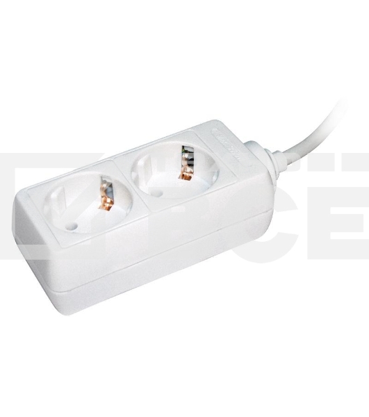 Удлинитель Iek WYP10-16-02-05-Z-N У02 2 места 2Р+РЕ/5 метров 3х1мм2 16А/250 IEK