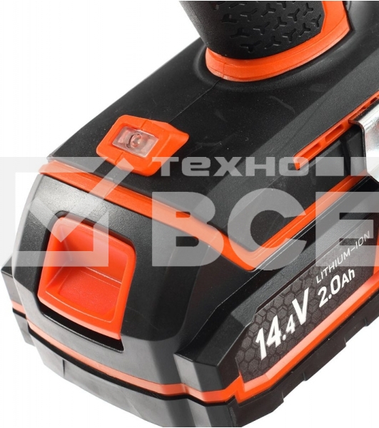 Дрель-шуруповерт аккумуляторная Patriot BR 141ES, Аккумуляторная, 14,4В, 2 АКБ, Кейс