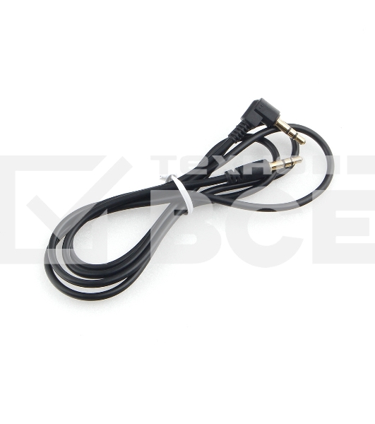 Кабель Cablexpert аудио 90˚ CCAB-01-35MML-1MB, 3.5 Jack (M)/3.5 Jack (M), черный, 1м, блистер