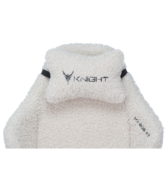 Кресло игровое Knight T1 молочный экомех с подголов. крестовина металл