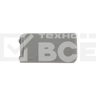 Строительно-монтажная клемма Rexant СМК 224 для светильника на 2 проводника 1.0-2.5/0.5-2.5 мм², белая (5 шт./уп.)