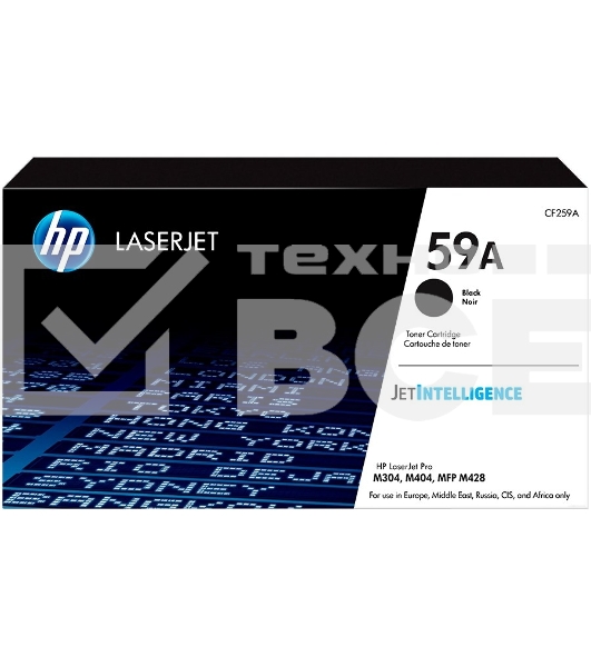 Картридж лазерный 59A для HP LJ M304/M404/MFP M428, 3К чёрный CF259A(3000 стр)