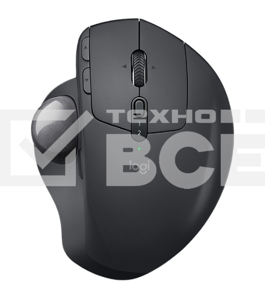 Трекбол беспроводной Logitech MX Ergo графитовый, 2048 dpi, радиоканал, Bluetooth, USB, кнопки - 8
