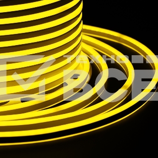 Гибкий неон SMD 8х16 мм, двухсторонний, желтый, 120 LED/м, бухта 100 м (с комплектом подключения)