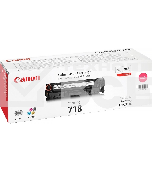 Картридж лазерный Canon Cartridge 718M (2660B002) пурпурный (2900 стр.) для Canon LBP7200/MF8330/8350