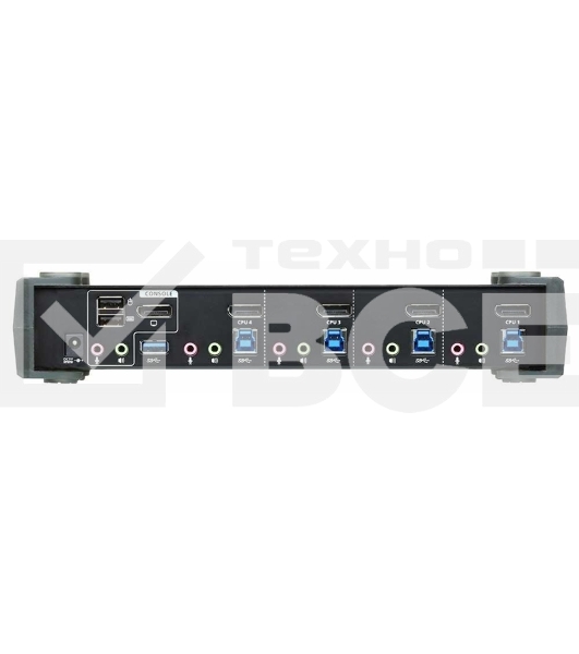 Переключатель KVM ATEN CS1924-AT-G USB DP 4PORT W/CAB