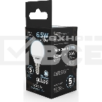 Лампа светодиодная Gauss 6.5Вт цок.:E14 шар 220B 4100K св.свеч.бел.нейт. (упак.:10шт) (105101207), фото5