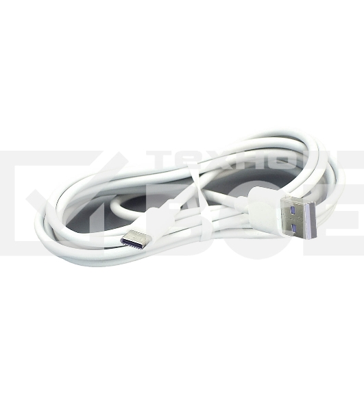 Кабель для зарядки USB - USB Type-C, 2m. Белый