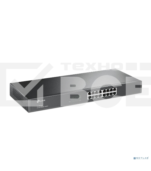 Коммутатор TP-Link SMB TL-SG1016 Коммутатор 16-port Gigabit Switch, 1U 19-inch rack-mountable steel case