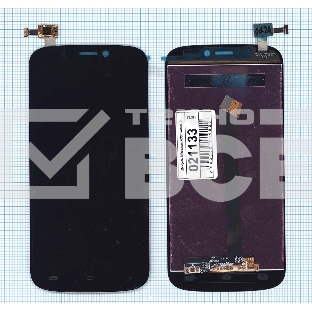 Дисплей для Micromax A300 Canvas Gold черный