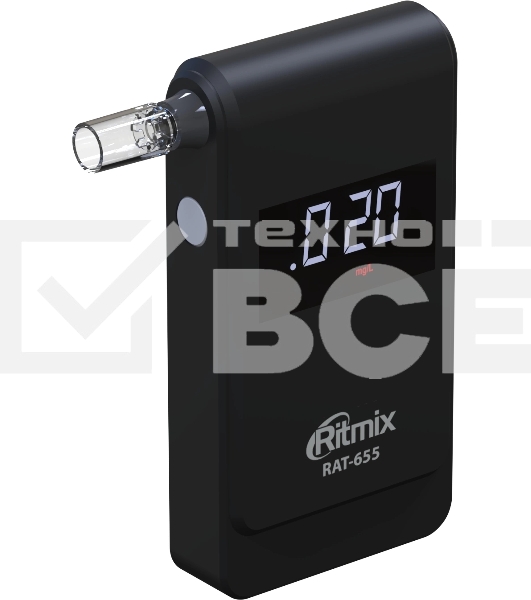 Алкотестер Ritmix RAT-655 электрохимический черный