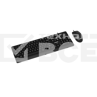 Проводной комплект Philips SPT6324, USB 2.0 104 клав/3 кнопки, 1600dpi, русская заводская раскладка, чёрный