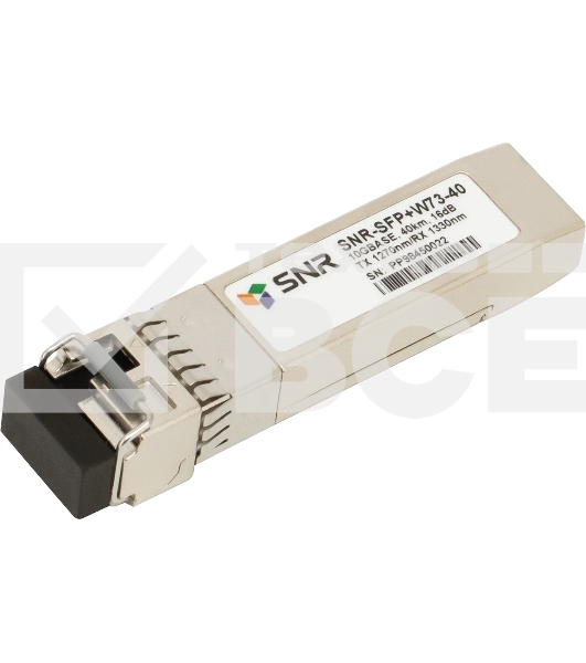 Модуль SNR SFP+ WDM, дальность до 40км (16dB), 1270нм