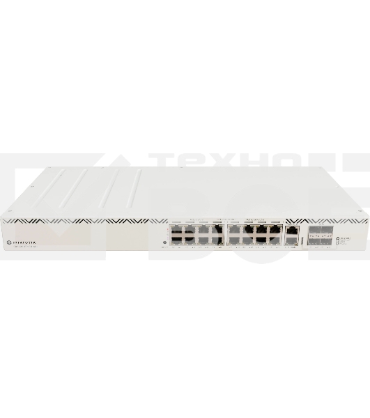 Коммутатор MikroTik CRS320-8P-8B-4S+RM Cloud Router Switch with dual-core 800 MHz CPU, 256 MB RAM, 98DX226S switch chip, 17 x Gigabit Eth ports (8 x 802.3af/at, 8 x 802.3bt PoE-out), 4 x 10G SFP+ ports, RouterOS L5, 1U rackmount enclosure, 600W PSU