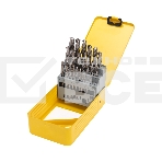 Набор сверл по металлу, 1-13мм (через 0,5мм), HSS, цилиндрический хвостовик, металлический кейс, 25 шт. Kranz, фото 1