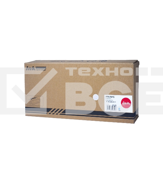 Картридж струйный Sakura 9822B001 (PFI-707C) для Canon, голубой, 700 мл.