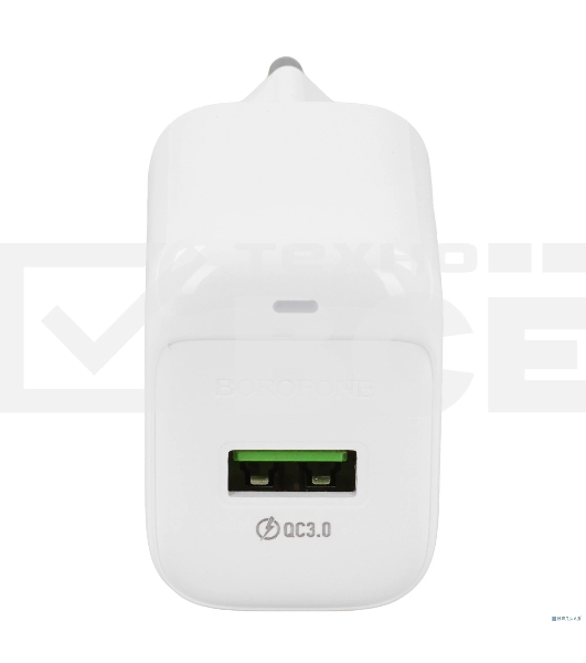 Сетевое зарядное устройство BOROFONE BAS42A + Кабель Type-C 1m/ QC 3.0/ 1 USB/ Выход: 18W/ White