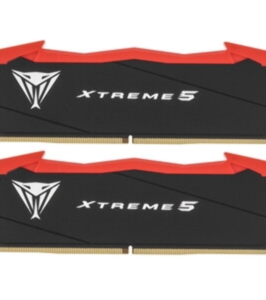 Оперативная память Patriot Viper Xtreme 5, DDR5, 32Gb (2x16Gb), 8000MHz, CL38, DIMM, с радиаторами, RGB, серебристый