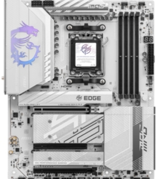 Материнская плата MSI MPG B850I EDGE TI WIFI, AM5, AMD B850, 2xDDR5, 2xSATA, 2xM.2, 1xPCIe 5.0 x16, 1xHDMI, 1x5Gb LAN, Wi-Fi 7, Bluetooth 5.4, 1xUSB-C 20Gbps, 3xUSB-A 10Gbps, 2xUSB-A 5Gbps, 2x3.5 мм, 7.1, Mini-ITX