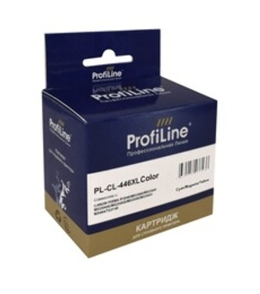 Картридж струйный ProfiLine PL-CL-446XL для принтеров Canon PIXMA IP2840/MG2440/MG2540/MG2540S/MG2545S/MG2940/MG3040/MX494/TS3140 с чернилами Cyan/Magenta/Yellow
