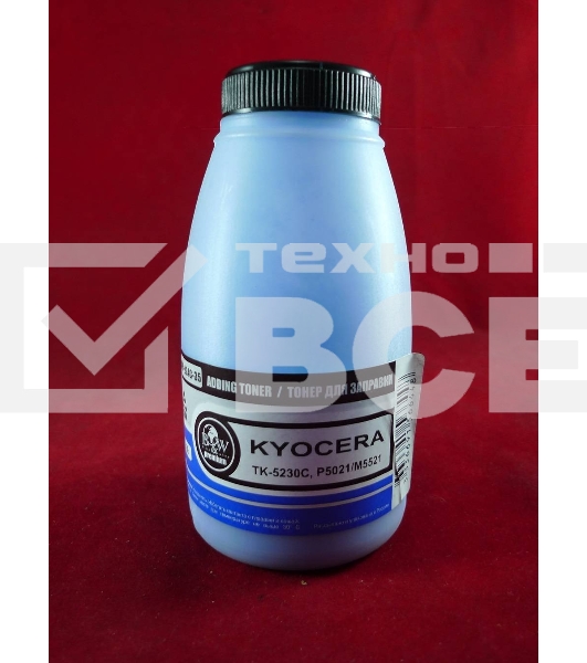 Тонер для Kyocera TK-5230C, P5021/M5521 Cyan (фл. 35г) 2.2K B&W Premium фас. Россия