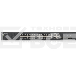 Коммутатор ZYXEL GS1920-24v2 Hybrid Smart switch Zyxel Nebula Flex, 24xGE, 4xCombo (SFP/RJ-45), silent (fanless), Standalone / cloud management