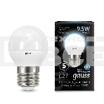 Светодиодная лампа GAUSS 105102210 LED Шар E27 9.5W 950lm 4100K 1/10/50, фото 1