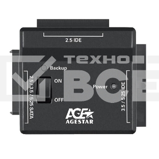 Универсальный переходник AgeStar для HDD 2.5'/3.5' FUBCP2 черный